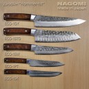 Нож "шеф" 210мм NAGOMI, дизайн "Hammer-HIT" (красная ручка)
