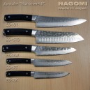 Нож "шеф" 210мм с черной ламинированной ручкой NAGOMI, дизайн "Hammer-HIT"